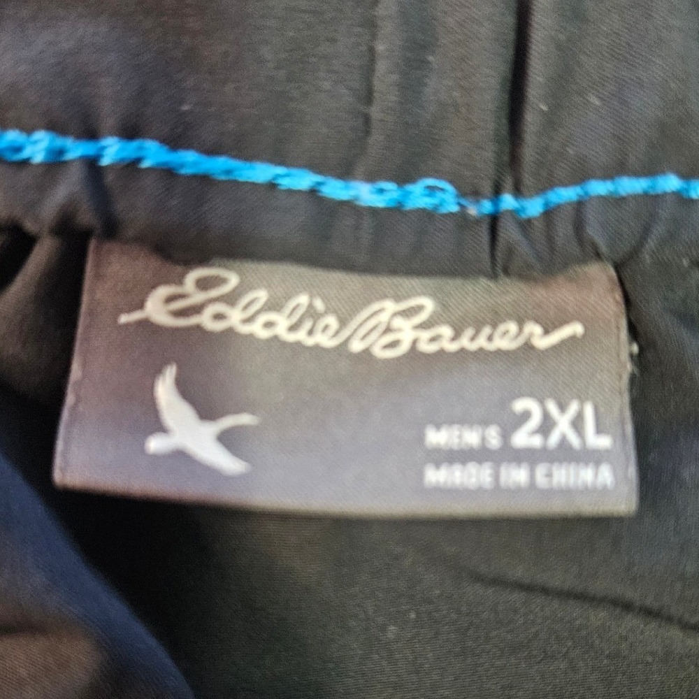 Eddie Bauer Mens Flexion Amphib Shorts Black 2XL Elastic & Drawstring Pockets - Picture 3 of 7